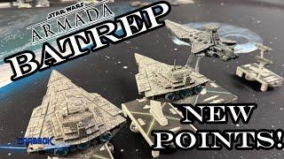 New Points in Action!  Victory Star Destroyers! Star Wars Armada Short Form Battle Report