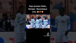 Ouverture du score de Pape Amadou Diallo Sénégal vs Mozambique #senegal #sports #football