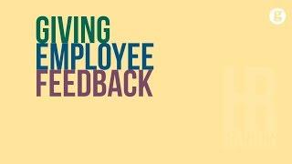 HR Basics: Giving Employee Feedback