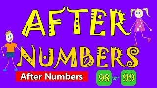 After Number | After and Before Numbers for Kids | Basic Maths | How to learn after Numbers ?