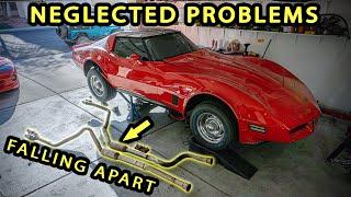 Repairing Old Exhaust & Motor Mounts On 1981 Corvette