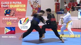 ahmad atif i (Malaysia) VS mark james (Philipina)  kelas D putra sea games 2022