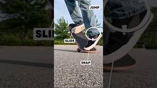 How to Ollie on a skateboard  Slow Motion #skateboard #howtoskateboard #ollie