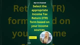 Choose the Correct ITR Form |CA Subin VR