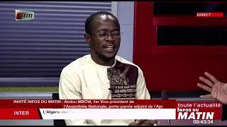 Abdou Mbow 1er Vice Pdt Assemblée Nationale invité dans Infos Matin du 30 Aout 2021