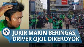 BIKIN HEBOH PEKANBARU, Driver Ojol Dikeroyok Jukir, Ratusan Rekannya Membalas, Ricuh