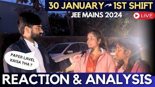 JEE Mains 2024: 30 January 1st Shift Student Reaction | JEE Main 2024 30 Jan Shift 1 Paper Analysis