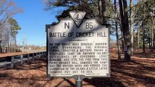 The Battle of Cricket Hill 1776 in Mathews County Va an American victory over the British !