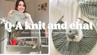 knit + chat | my favorite yarns, most worn projects, I got a cat!