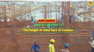 Column Steel Reinf. || How to Calculate Cut Length of Bar#civilengineering  #construction #vimutti