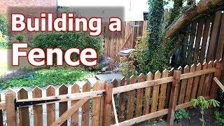 Building 2 fences, a 6ft double boarded paling & a 3ft picket fence