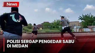 Aksi Kejar-Kejaran Polisi dengan Pengedar Sabu di Medan, 4 Orang Diciduk