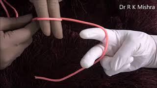 Laparoscopic Surgeon's Knot demonstration by Dr R K Mishra