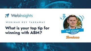 Webinar Key Takeaway - Zack Alspaugh at Sendoso