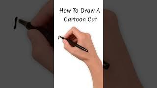 How To Draw A Cartoon Cat #KidsTube