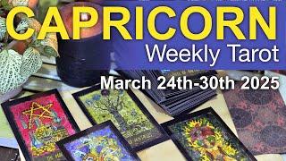 CAPRICORN "AN ARRIVAL & LIGHTENING THE LOAD"  Weekly Tarot Reading March 24th to 30th 2025