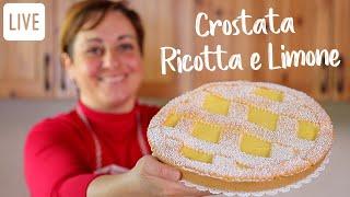 RICOTTA AND LEMON TART Easy Live Recipe - Homemade by Benedetta