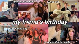 My friend's birthday || wholesome girls brunch, cocktails, student night out & flat party!