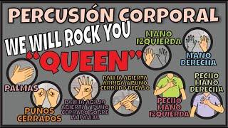 #Percusión corporal #MUSICOGRAMA: We will rock you "QUEEN" - RITMO CON MANOS