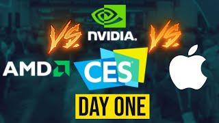 CES DAY 1 - AMD Vs NVIDIA Vs APPLE Chip Showdown!