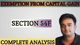 Sec 54F Of Income Tax Act I 54F Capital Gain