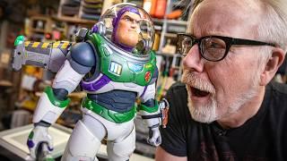 Adam Savage Reacts to Animatronic Buzz Lightyear Robot!