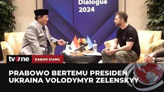 Prabowo Subianto Bertemu Presiden Ukraina di Singapura Membahas Kerjasama Pertahanan | tvOne