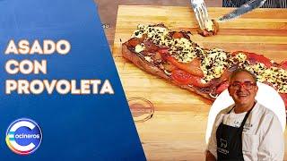 ASADO AMERICANO jugoso con PROVOLETA  Receta infalible | Cocineros argentinos