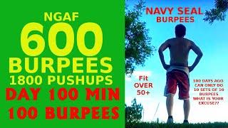 Iron wolf Shot Caller routine 600 Burpees NAVYs 1800 Pushups  NGAF  i added extra 100 reps