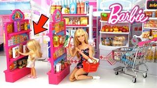 Barbie Family Story - Chelsea Gets Lost at The Doll Supermarket