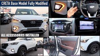 Hyundai Creta Base Model Full Modified with All Accessories List | Creta All Accessories