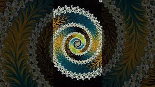 #visualart #shorts #mesmerizing Techno Spiral Fractals: Hypnotic Animation Experience