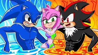 Amy Love Story!! Who will Amy Choose Sonic COLD or Shadow HOT !? | Sonic the Hedgehog 2 Animation