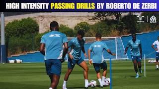 Olympique Marseille / High Intensity Passing Drills by Roberto De Zerbi / 2 Drills