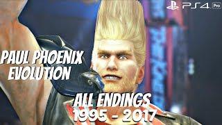 TEKKEN SERIES - All Paul Phoenix Endings 1995 - 2017 (1080p 60fps)