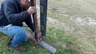 Removing stubborn fence posts with my Hi Lift Jack