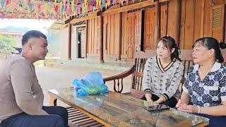 The boy chosen by the poor girl's mother came to her house to meet her