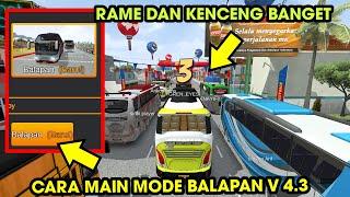 New Mode Update!! How to Play in Racing Mode on BUSSID V 4.3