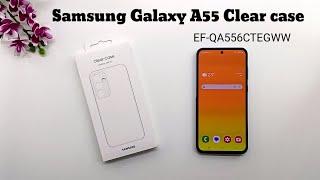 Samsung Galaxy A55 original clear case   EF QA556CTEGWW