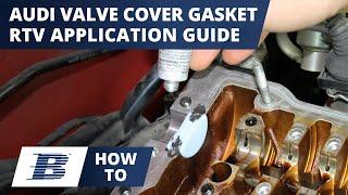 Audi Valve Cover Gasket Replacement - RTV Application - 2 of 3