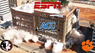 The controlled demolition of the ACC is on