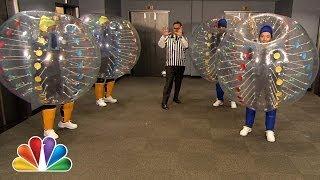 Bubble Soccer with Colin Farrell, Chris Pratt and Frank Knuckles (Late Night with Jimmy Fallon)