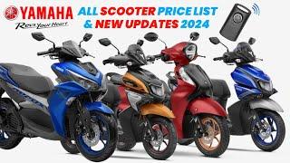 Yamaha All BS7 Scooter Price List 2024 | Fascino, Rayzr, Aerox 155 | Mileage | Top Speed | ON Road