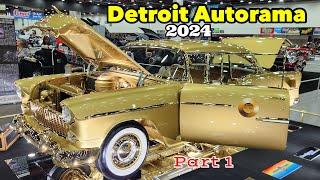 DETROIT AUTORAMA 2024 - Over 2 hours of Amazing Hot Rods, Customs, Lowriders & Motorcycles _ Part 1
