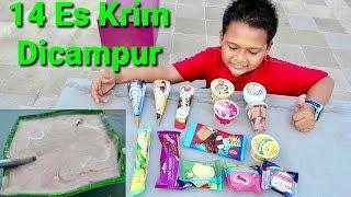 Campur 14 Es Krim Jadi Satu Rasanya Bagaimana ?