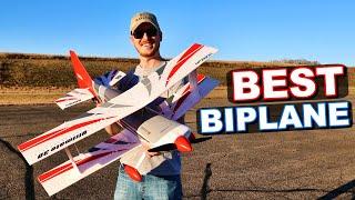 RC Biplane does INSANE STUNTS! - E-flite Ultimate 3D - TheRcSaylors