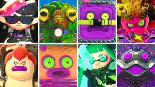 Splatoon 1 & 2 - All Bosses + Cutscenes