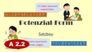 Potenzialform Satzbau