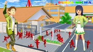 Rumah Yuta Dikepung Zombie Lava Mio Gak Mau Pindah Ke Kota Hantu || Sakura School Simulator