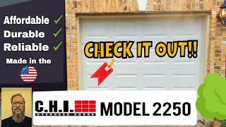 CHI Overhead Door Model 2250 - Basic Starter Garage Door - Replacement